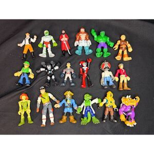 Lot of 18 Mini Action Figures Mixed Characters 3 Inch